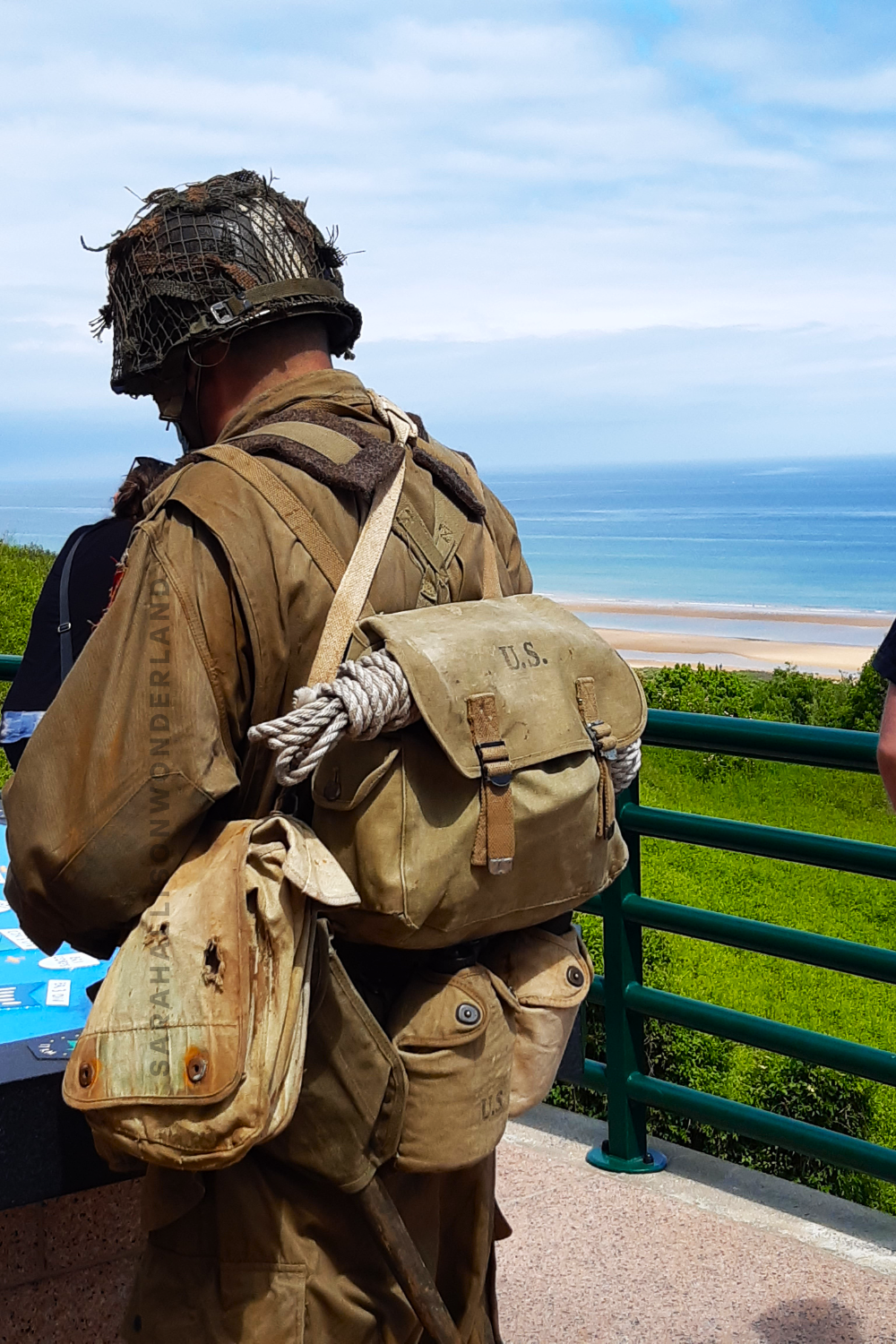 Omaha Beach, American cemetery, flag ceremony, Normandy, France, WWII, Europe, travel