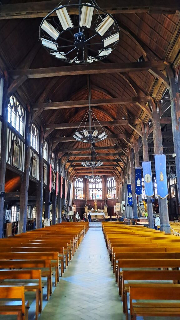 Honfleur, church, wooden church, port, boats, Normandy, France, Europe, travel