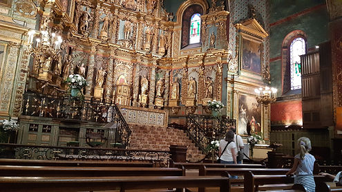 St. Jean Baptiste church where Louis XIV was married, Basque country, France, Europe, travel, French Basque Country