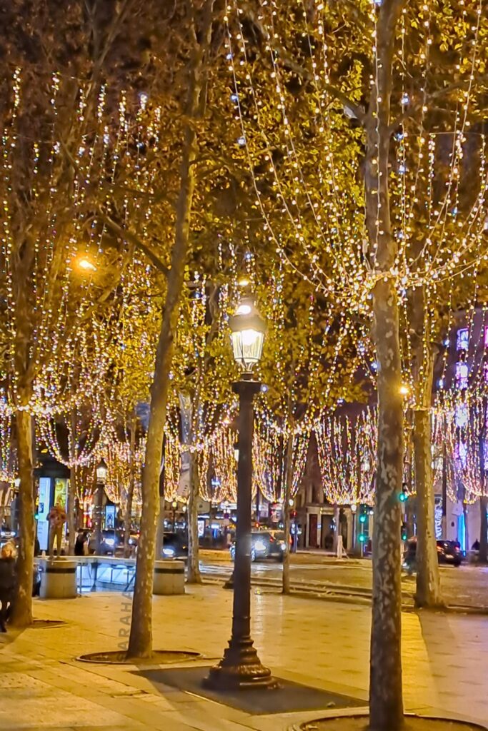 Champs Elysées, lights, Paris, France