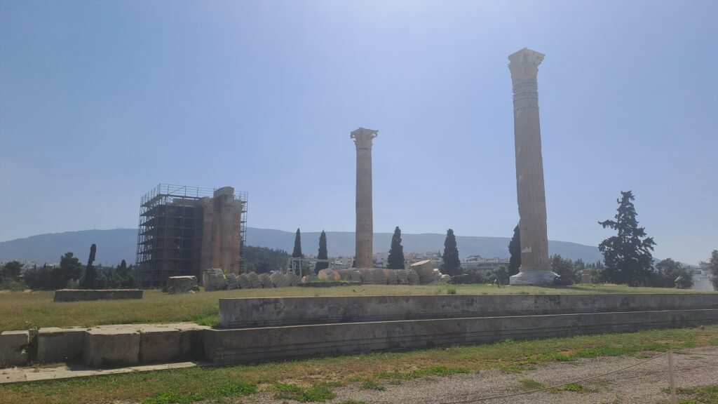 Ancient temple, Templee of Zeus, Athens, Greece