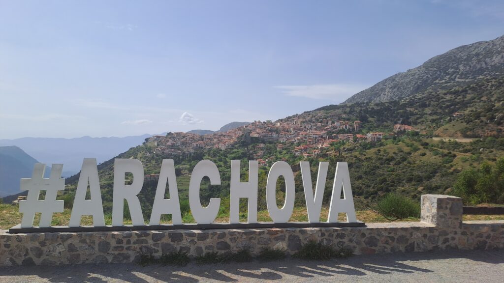 Arachova, Greece, overlook