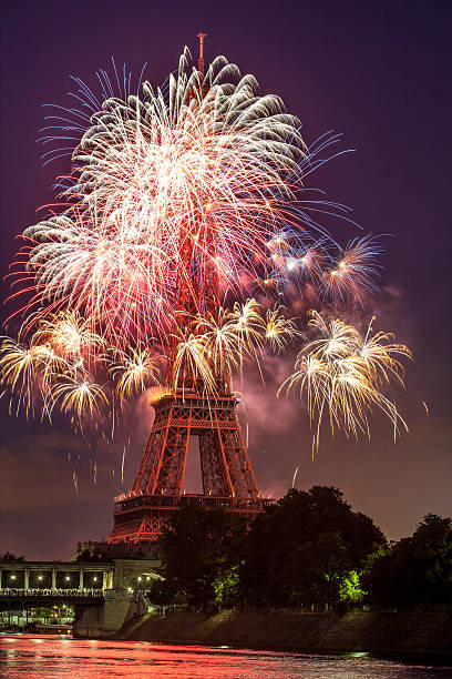 Paris, France, Eiffel Tower, Bastille Day, fireworks, Europe, travel